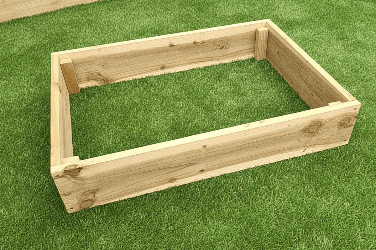 6x1 Timber Wooden Raised planter Beds choose from 3 hights - SGP Garden Ltd