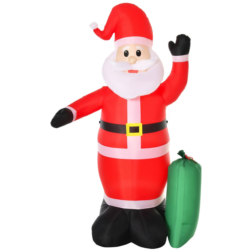 7.5ft Inflatable Christmas Santa Claus with LED Air Blown Outdoor Yard Deco - SGP Garden Ltd
