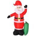 7.5ft Inflatable Christmas Santa Claus with LED Air Blown Outdoor Yard Deco - SGP Garden Ltd