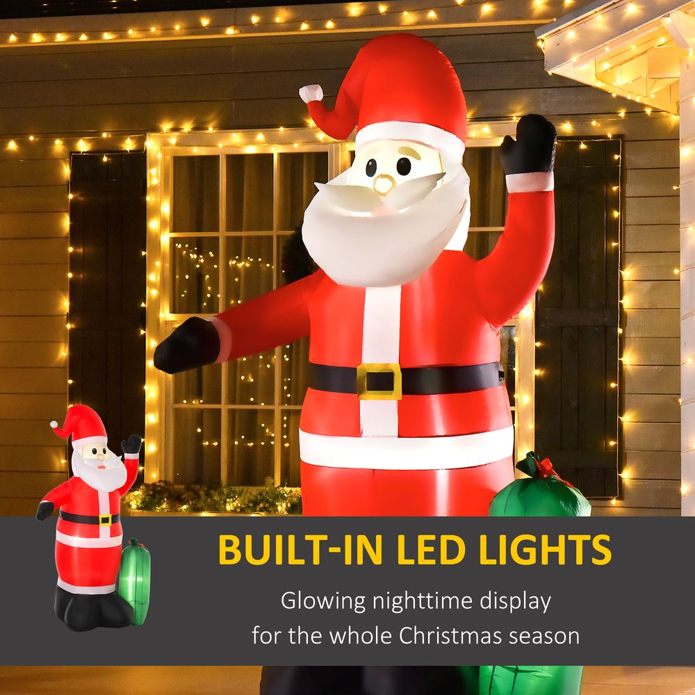 7.5ft Inflatable Christmas Santa Claus with LED Air Blown Outdoor Yard Deco - SGP Garden Ltd
