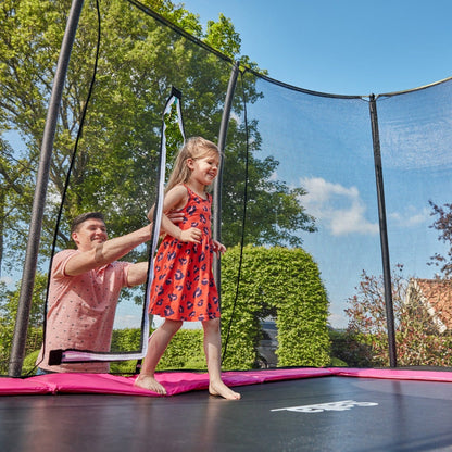 7ft x 5ft Salta Pink Rectangular Comfort Edition Trampoline with Enclosure - SGP Garden Ltd