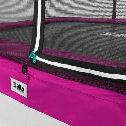 7ft x 5ft Salta Pink Rectangular Comfort Edition Trampoline with Enclosure - SGP Garden Ltd