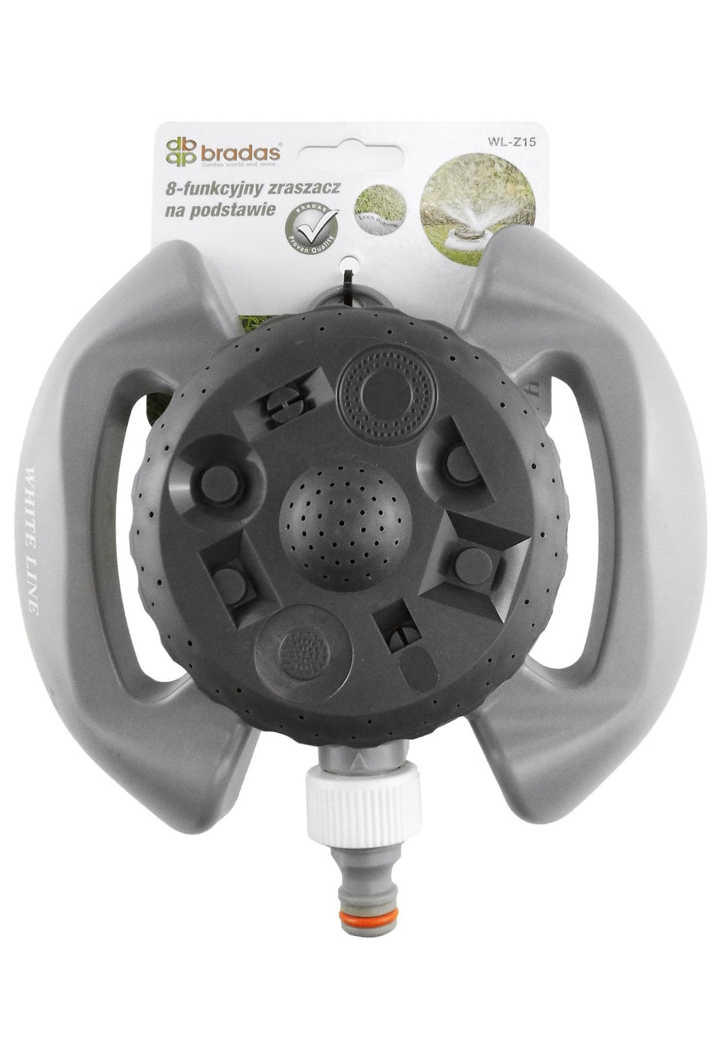 8-Pattern Static Lawn Sprinkler White Line Outdoor Watering Kit Garden Watering - SGP Garden Ltd