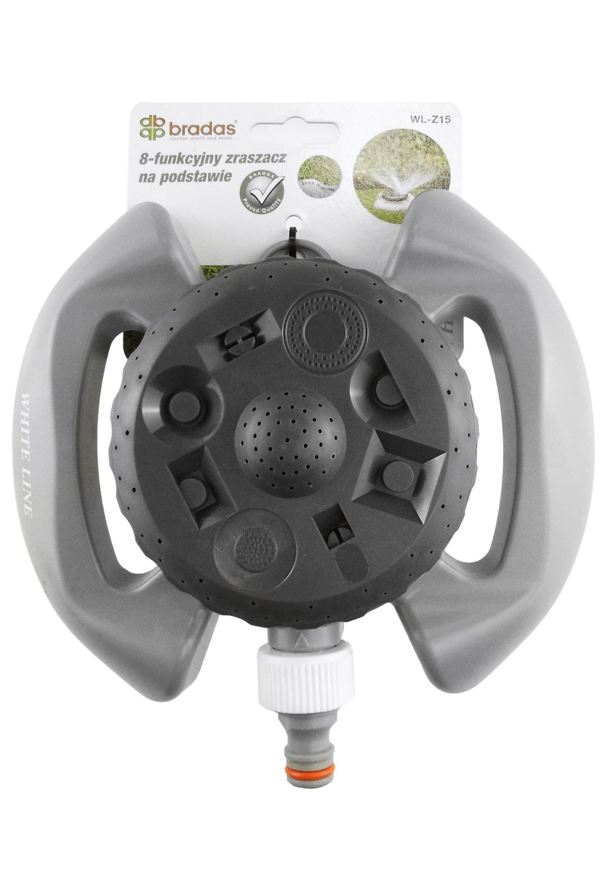 8-Pattern Static Lawn Sprinkler White Line Outdoor Watering Kit Garden Watering - SGP Garden Ltd