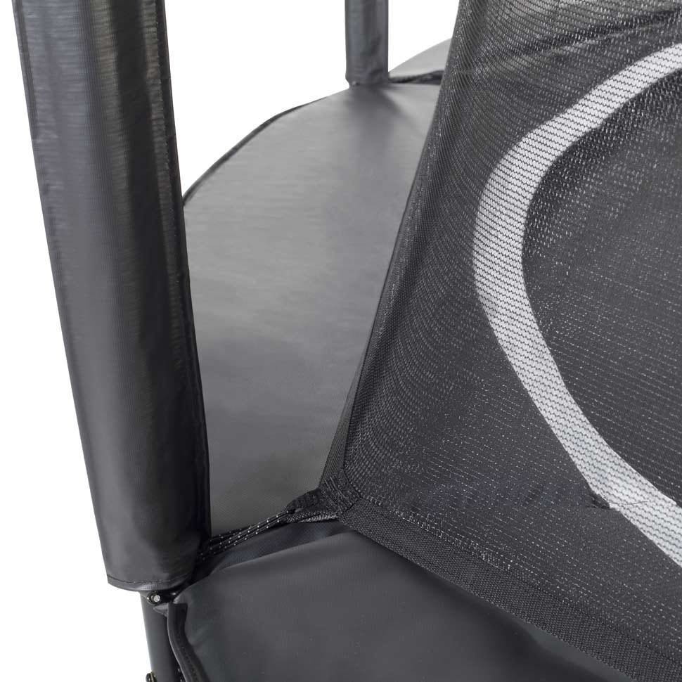 8ft 2" Salta Black Royal Baseground Round Trampoline with Enclosure - SGP Garden Ltd