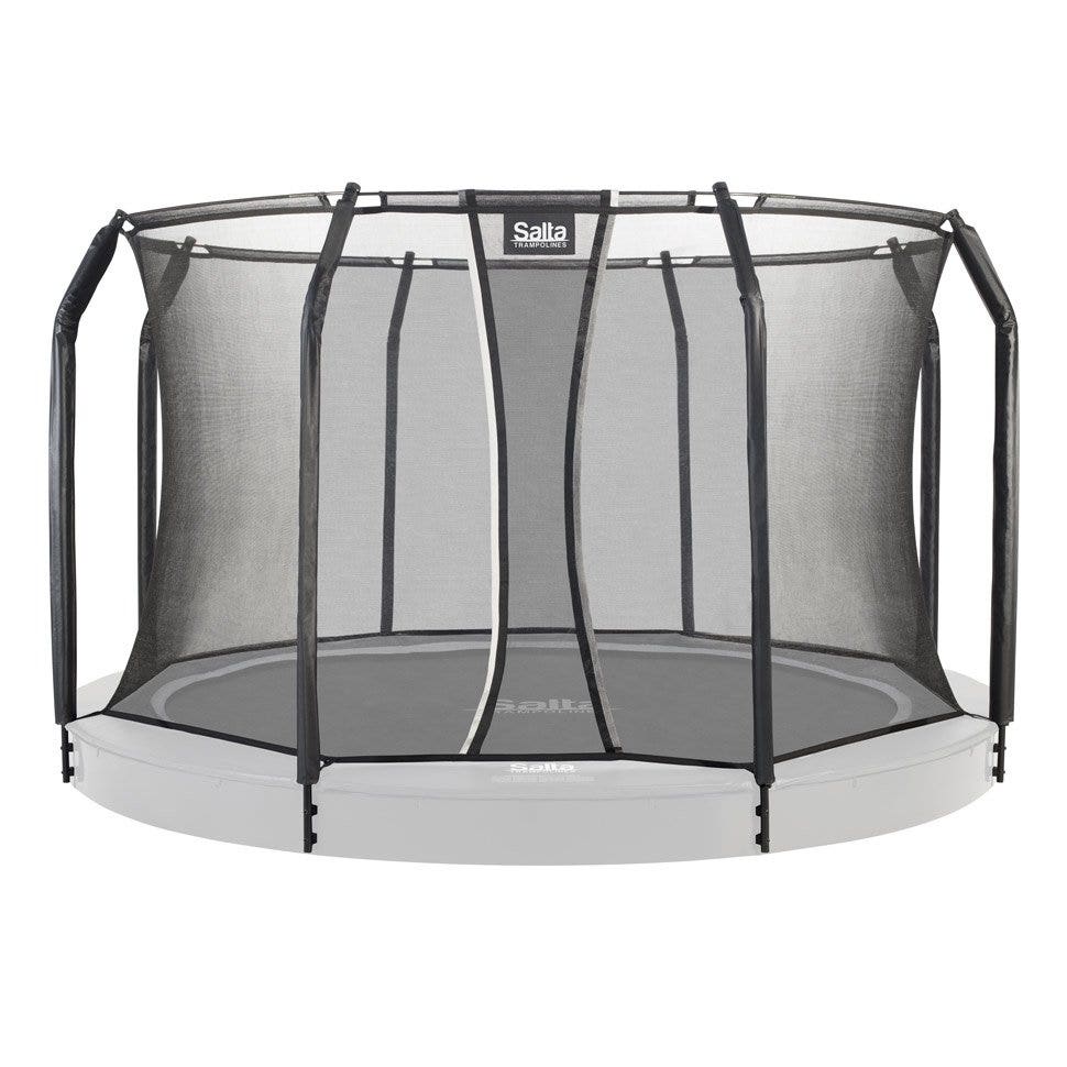 8ft 2" Salta Black Royal Baseground Round Trampoline with Enclosure - SGP Garden Ltd
