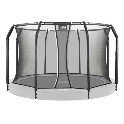 8ft 2" Salta Black Royal Baseground Round Trampoline with Enclosure - SGP Garden Ltd