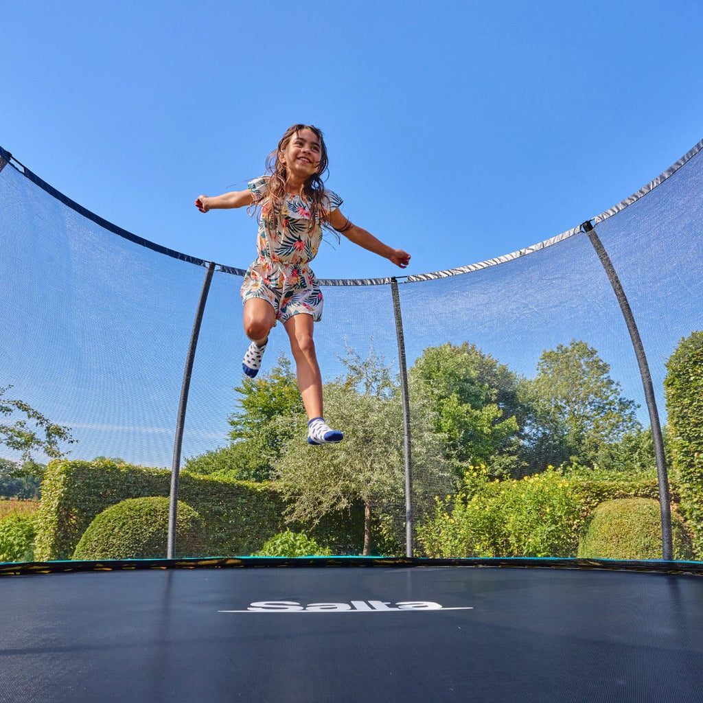8ft 2" Salta Cosmos Round Trampoline with Enclosure - SGP Garden Ltd