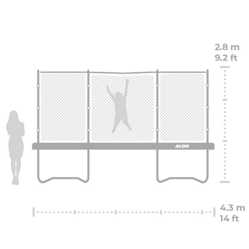 ACON Air 14ft Round Trampoline - SGP Garden Ltd