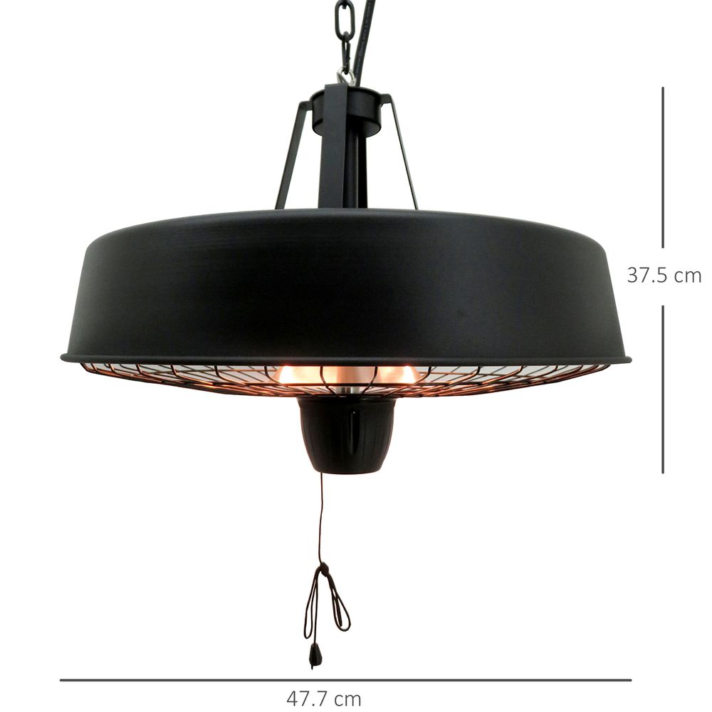 Adjustable Infrared Heater - 1000/2500W, Halogen Electric, Light & Heat, Ceiling Hanging - SGP Garden Ltd