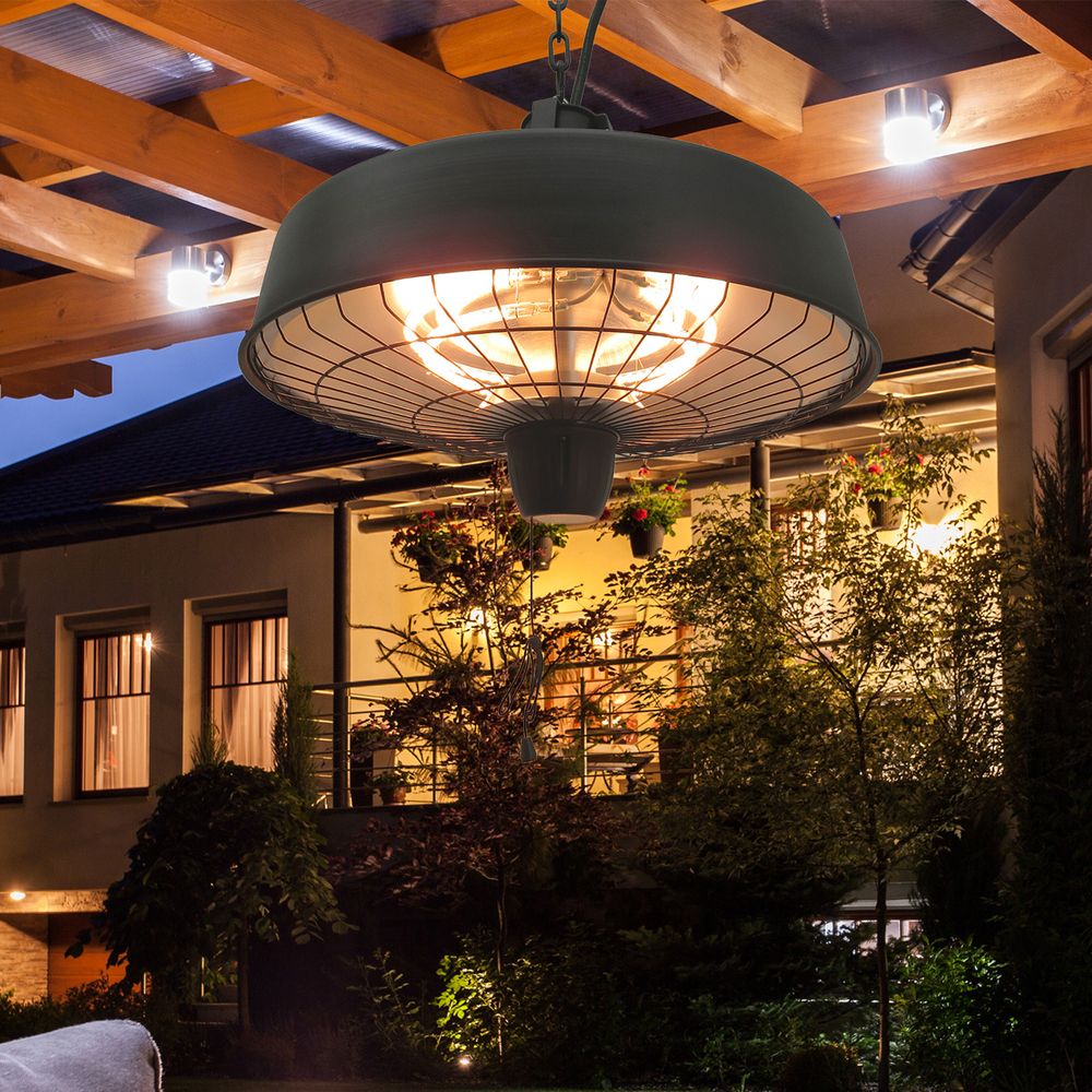 Adjustable Infrared Heater - 1000/2500W, Halogen Electric, Light & Heat, Ceiling Hanging - SGP Garden Ltd