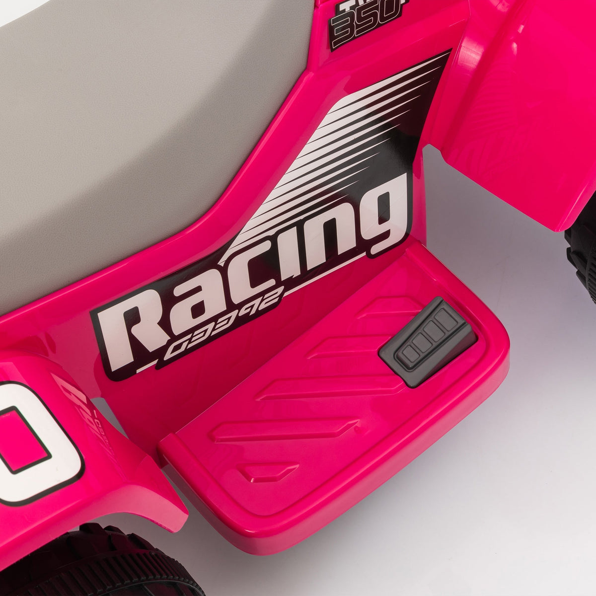 AIYAPLAY 6V Electric Quad Bike for Kids, Ride On ATV w/ Forward Backward, Headlights, for 18-36 Months, Pink - SGP Garden Ltd
