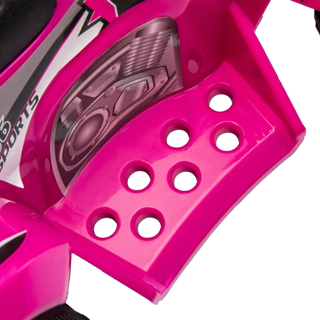AIYAPLAY 6V Kids Electric Quad Bike w/ Music, Forward Function, for 2-6 Years, Pink - SGP Garden Ltd