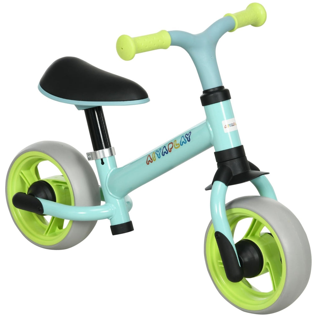 AIYAPLAY 8" Balance Bike, Lightweight Training Bike for Children, with Adjustable Seat, EVA Wheels, Easy installation - Green - SGP Garden Ltd