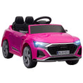 AIYAPLAY Audi Q8 e-tron Sportback Licensed 12V Ride on Car w/ Remote, 4 Spring Suspension Wheels, Headlights, Music, Horn - Pink - SGP Garden Ltd