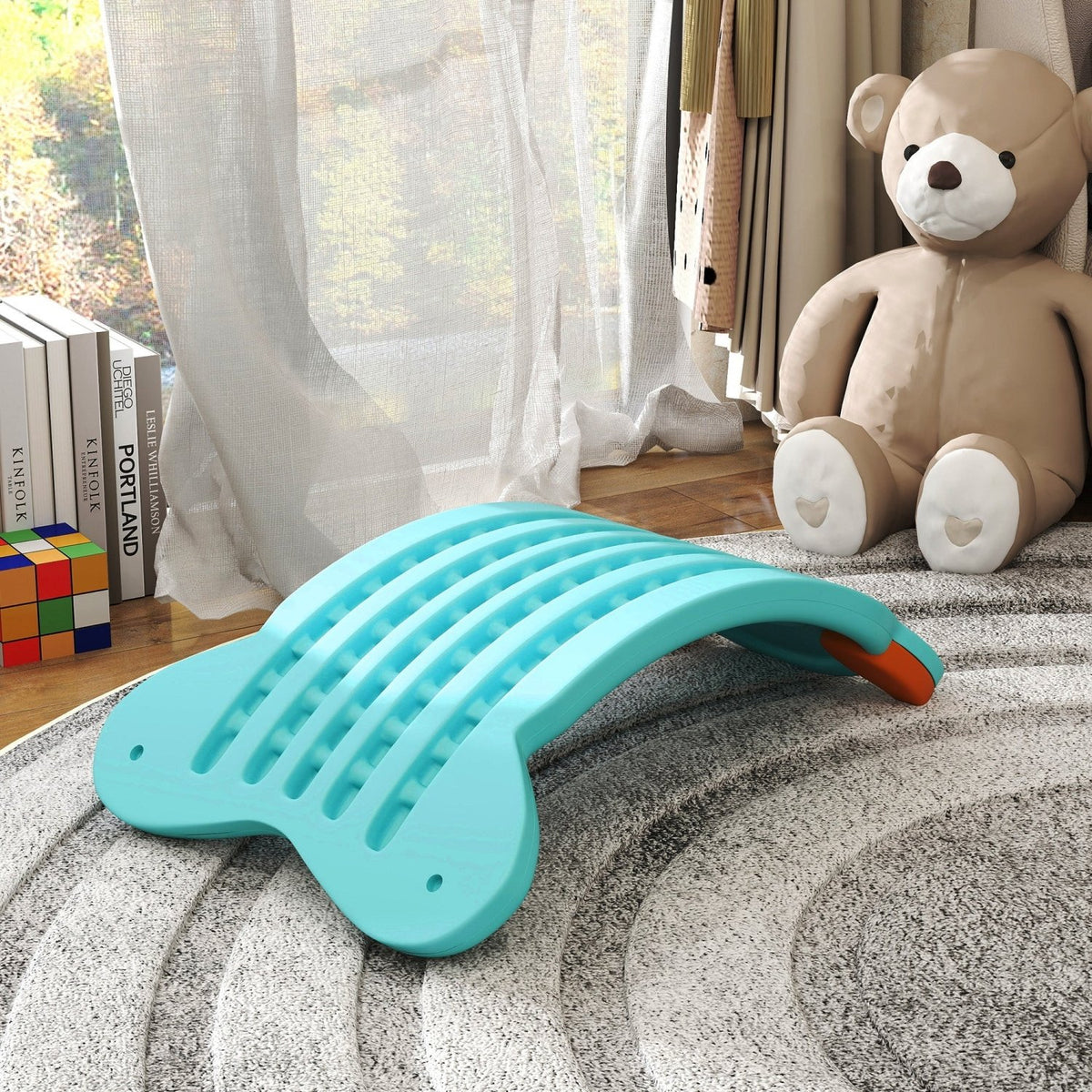 AIYAPLAY Balance Board for Kids Balance Training & Sensory Play, Light Blue - SGP Garden Ltd