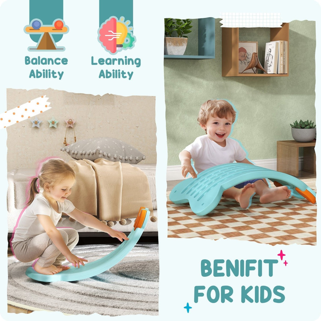AIYAPLAY Balance Board for Kids Balance Training & Sensory Play, Light Blue - SGP Garden Ltd