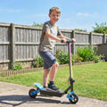 AIYAPLAY Foldable Kids Electric Scooter with LCD Display, Dual Shock Absorption, Up to 15 KM/H, Max Range 6 KM for Age 6-14, Blue - SGP Garden Ltd