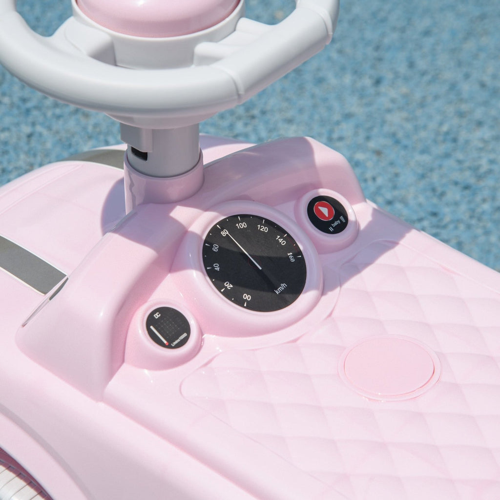 AIYAPLAY Foot To Floor Ride On Car Sliding Car w/ Air Horn, Anti-Over-Backwards, 18 to 36 Months - Pink - SGP Garden Ltd