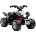 AIYAPLAY Honda Licensed Kids Electric Quad Bike, 6V ATV Ride On for Ages 1.5-3 Years, Black - SGP Garden Ltd