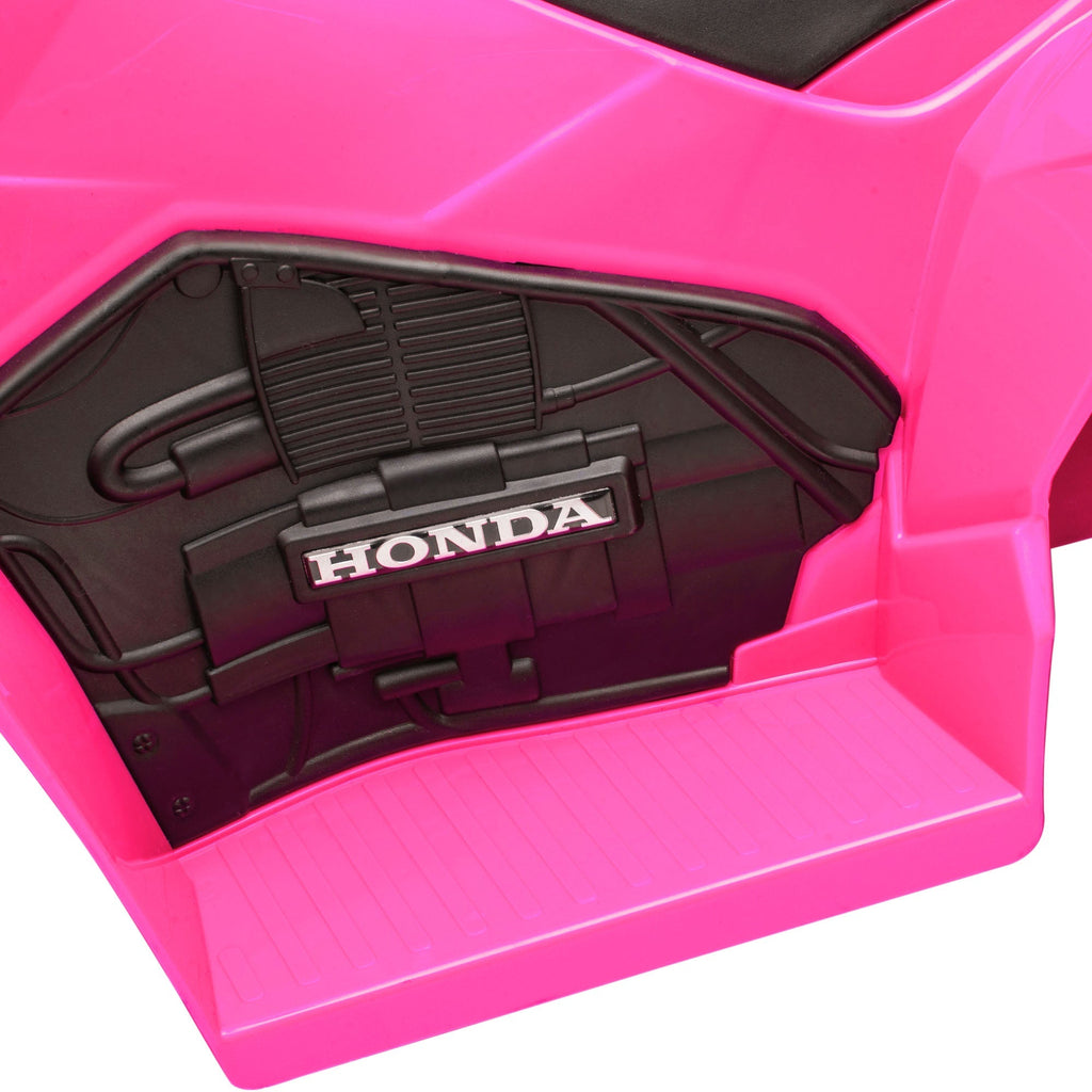 AIYAPLAY Honda Licensed Kids Electric Quad Bike, 6V ATV Ride On for Ages 1.5-3 Years, Pink - SGP Garden Ltd