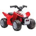 AIYAPLAY Honda Licensed Kids Electric Quad Bike, 6V ATV Ride On for Ages 1.5-3 Years, Red - SGP Garden Ltd