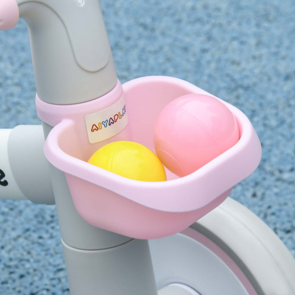 AIYAPLAY Kids Balance Bike for 1-3 Years Old with Adjustable Seat, Silent Wheels, Pink - SGP Garden Ltd