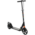 AIYAPLAY Kids Scooter with 4 Levels Adjustable Handlebar, Dual Brake System, 200mm Wheels, ABEC-7 Bearings, Black - SGP Garden Ltd