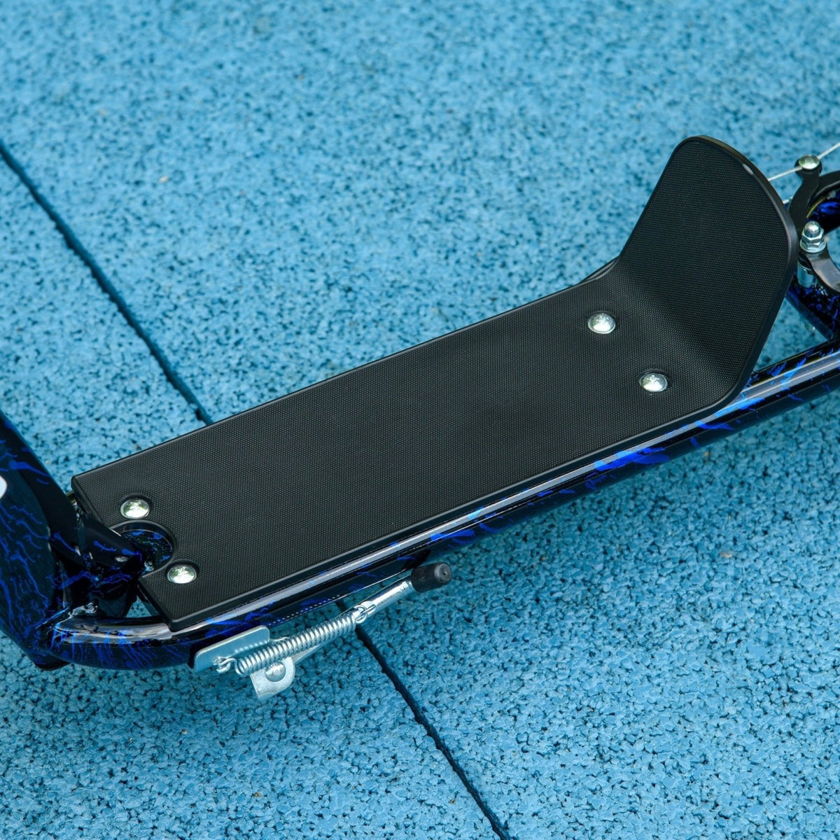 AIYAPLAY Kids Scooter with Adjustable Handlebar, Children's Kick Scooter with Non-slip Footplate, Rear Brake, Kickstand, Blue - SGP Garden Ltd