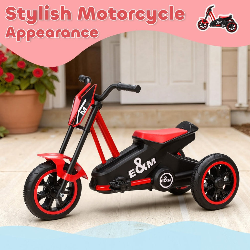 AIYAPLAY Kids Tricycle Baby Trike, Kids Trike with Pedal, 3 Wheel Toddler Balance Bike for Indoor Outdoor Use, Red - SGP Garden Ltd