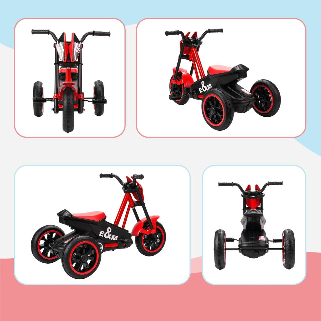 AIYAPLAY Kids Tricycle Baby Trike, Kids Trike with Pedal, 3 Wheel Toddler Balance Bike for Indoor Outdoor Use, Red - SGP Garden Ltd