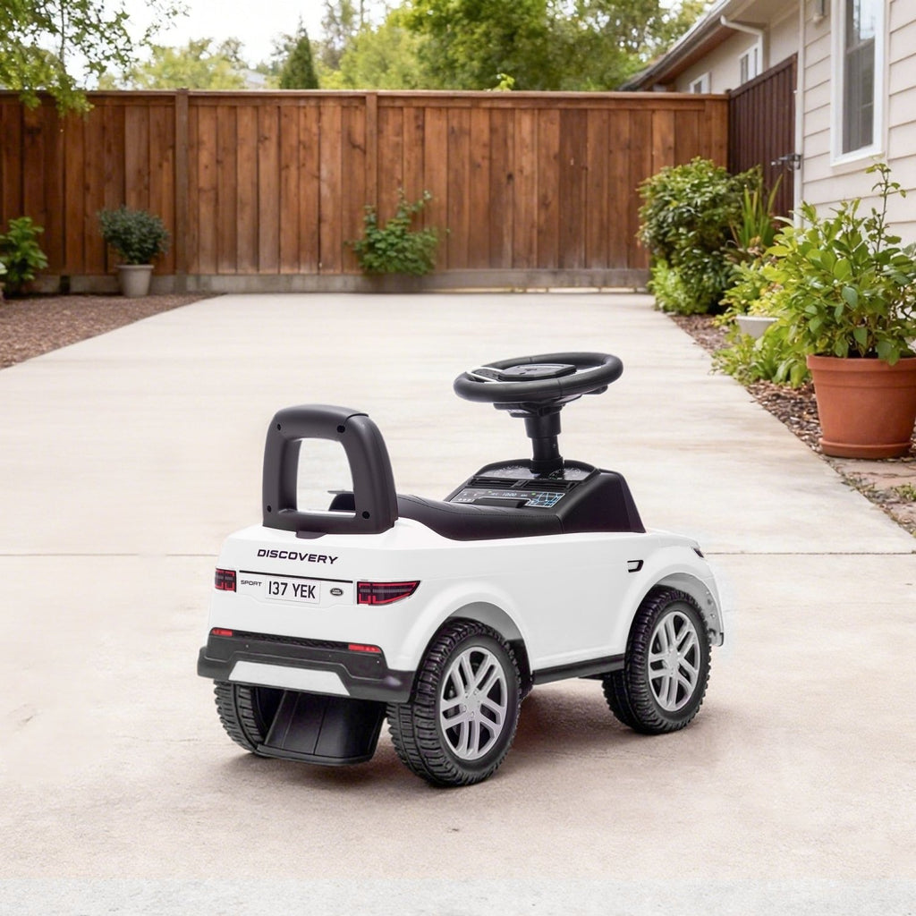 AIYAPLAY Land Rover Licensed Toddler Ride on Car with Horn, Engine Sounds, Under-Seat Storage, for 18-36 Months, White - SGP Garden Ltd