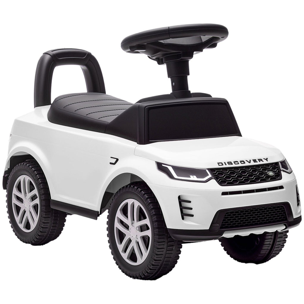 AIYAPLAY Land Rover Licensed Toddler Ride on Car with Horn, Engine Sounds, Under-Seat Storage, for 18-36 Months, White - SGP Garden Ltd