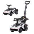 AIYAPLAY Licensed 2 in 1 Baby Ride on Push Car Toddler Push Along Car with Parent Handle Sliding Car with Horn Steering Wheel NO POWER for 1 - 3 Years, White - SGP Garden Ltd