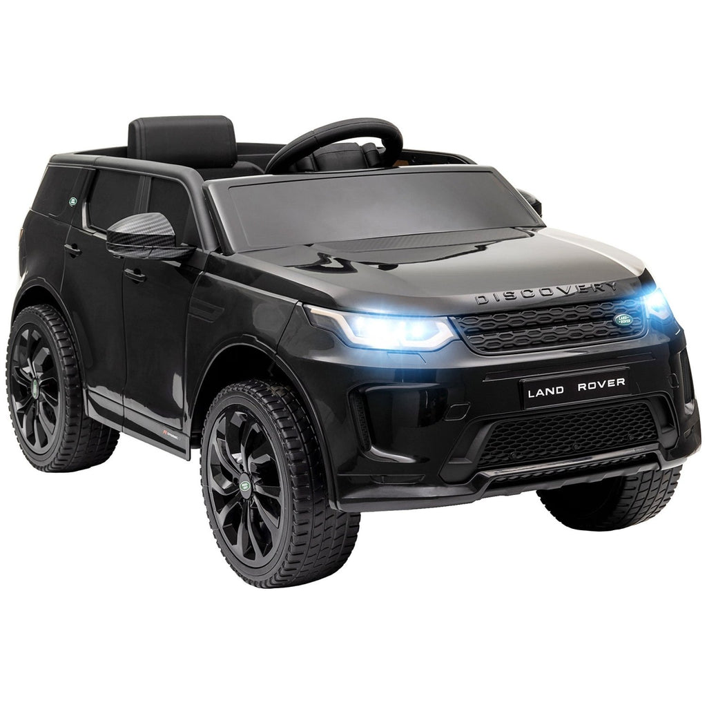 AIYAPLAY Licensed Land Rover Discovery Sport, 12V Kids Ride on Car w/ Remote Control, Lights, Music, Horn, for 3-6 Years, Black - SGP Garden Ltd