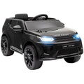 AIYAPLAY Licensed Land Rover Discovery Sport, 12V Kids Ride on Car w/ Remote Control, Lights, Music, Horn, for 3-6 Years, Black - SGP Garden Ltd