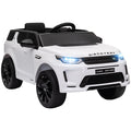 AIYAPLAY Licensed Land Rover Discovery Sport, 12V Kids Ride on Car w/ Remote Control, Lights, Music, Horn, for 3-6 Years, White - SGP Garden Ltd