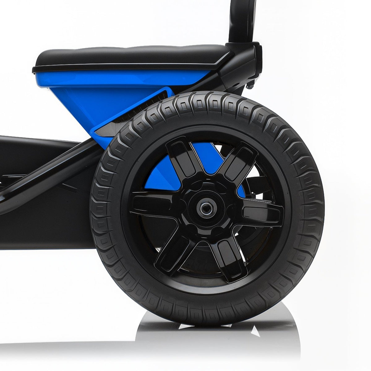 AIYAPLAY Pedal Go Kart for Kids 2-5 Years, with Silent EVA Wheels, Metal Frame, Blue - SGP Garden Ltd