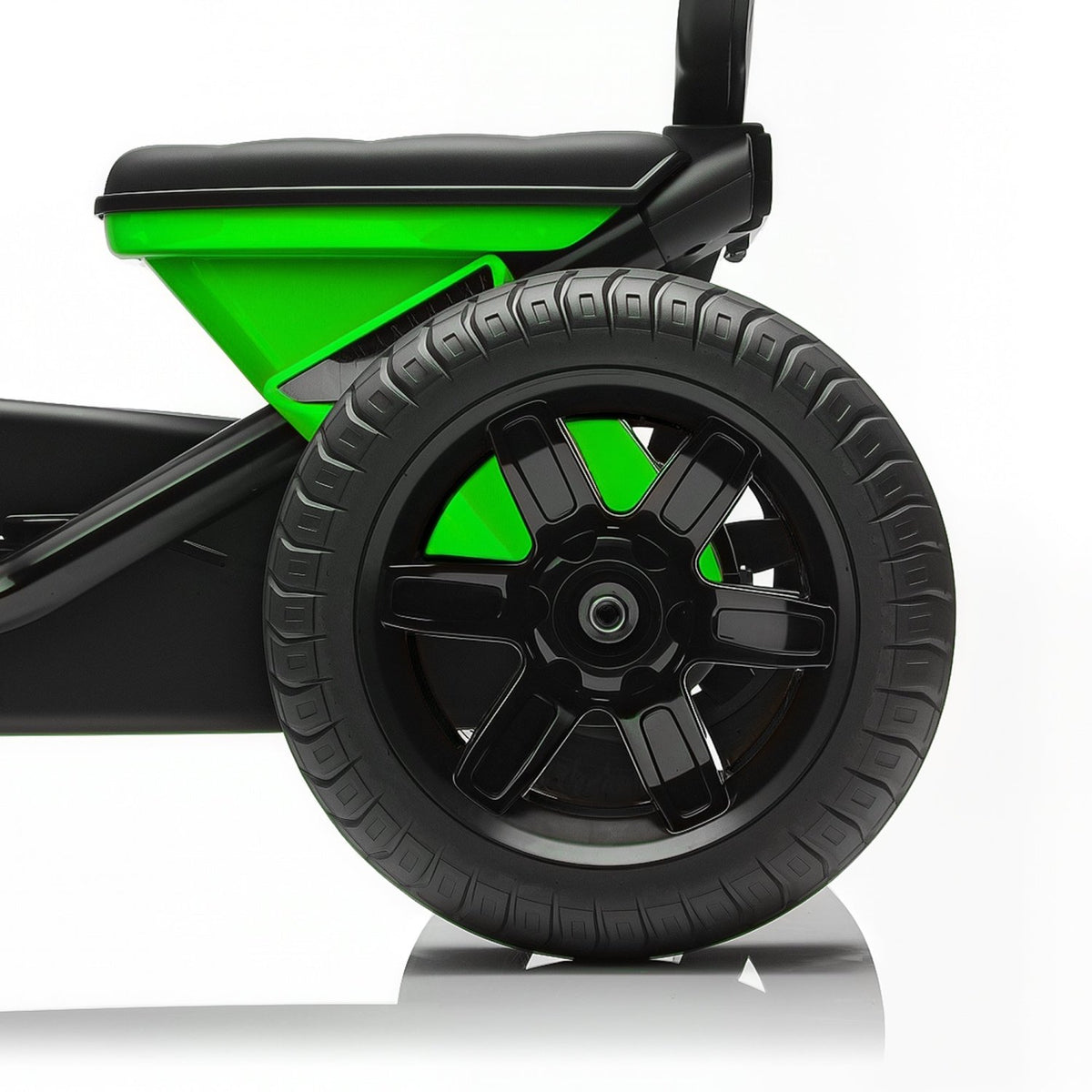 AIYAPLAY Pedal Go Kart for Kids 2-5 Years, with Silent EVA Wheels, Metal Frame, Green - SGP Garden Ltd