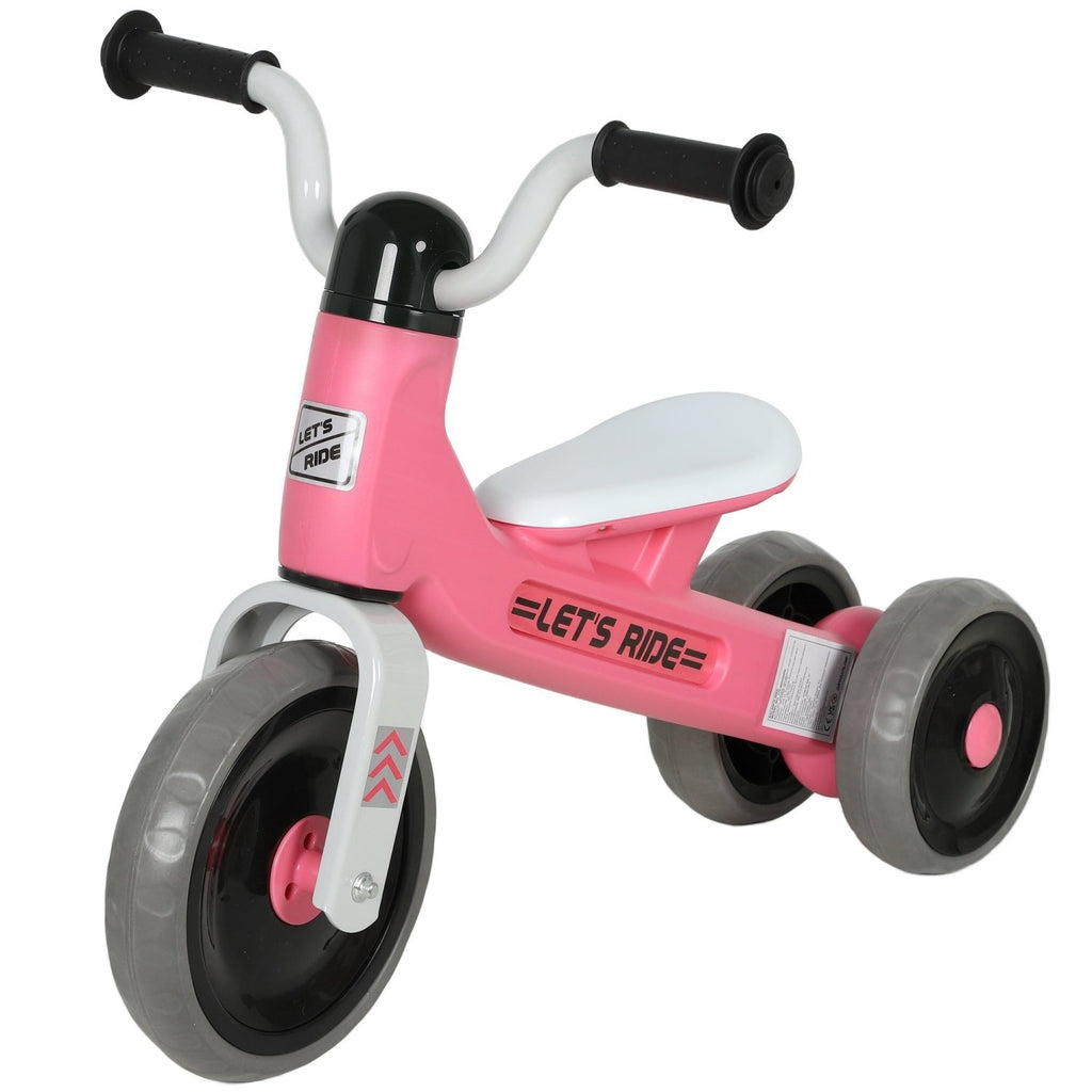 AIYAPLAY Toddler Balance Bike with No Pedal, 3 Silence Wheels for 12-36 Months Boys and Girls, Indoor Outdoor, Pink - SGP Garden Ltd