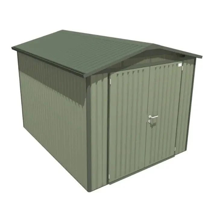 Alton Shed 10FT x 8FT W 3m x D 2.44m x H 2.13m Green - SGP Garden Ltd