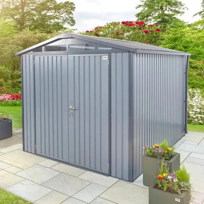 Alton Shed 10FT x 8FT W 3m x D 2.44m x H 2.13m Grey - SGP Garden Ltd