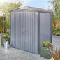 Alton Shed 6FT x 6FT W 1.8m x D 1.84m x H 2.13m Grey - SGP Garden Ltd