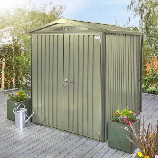 Alton Shed 8FT x 6FT W 2.4m x D 1.84m x H 2.13m Green - SGP Garden Ltd