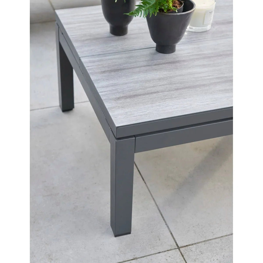 Bellmount Rope‑Weave Aluminium Sofa Set with Three‑Way Lift Table - SGP Garden Ltd