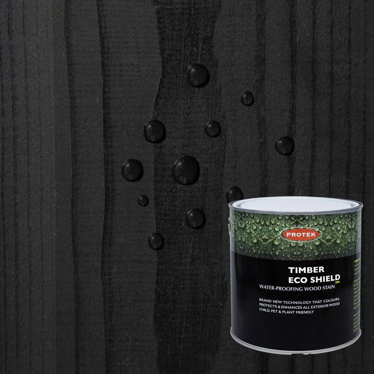 Black - Timber Eco Shield Wood Stain - SGP Garden Ltd