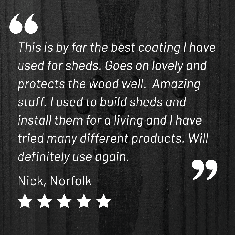 Black - Timber Eco Shield Wood Stain - SGP Garden Ltd