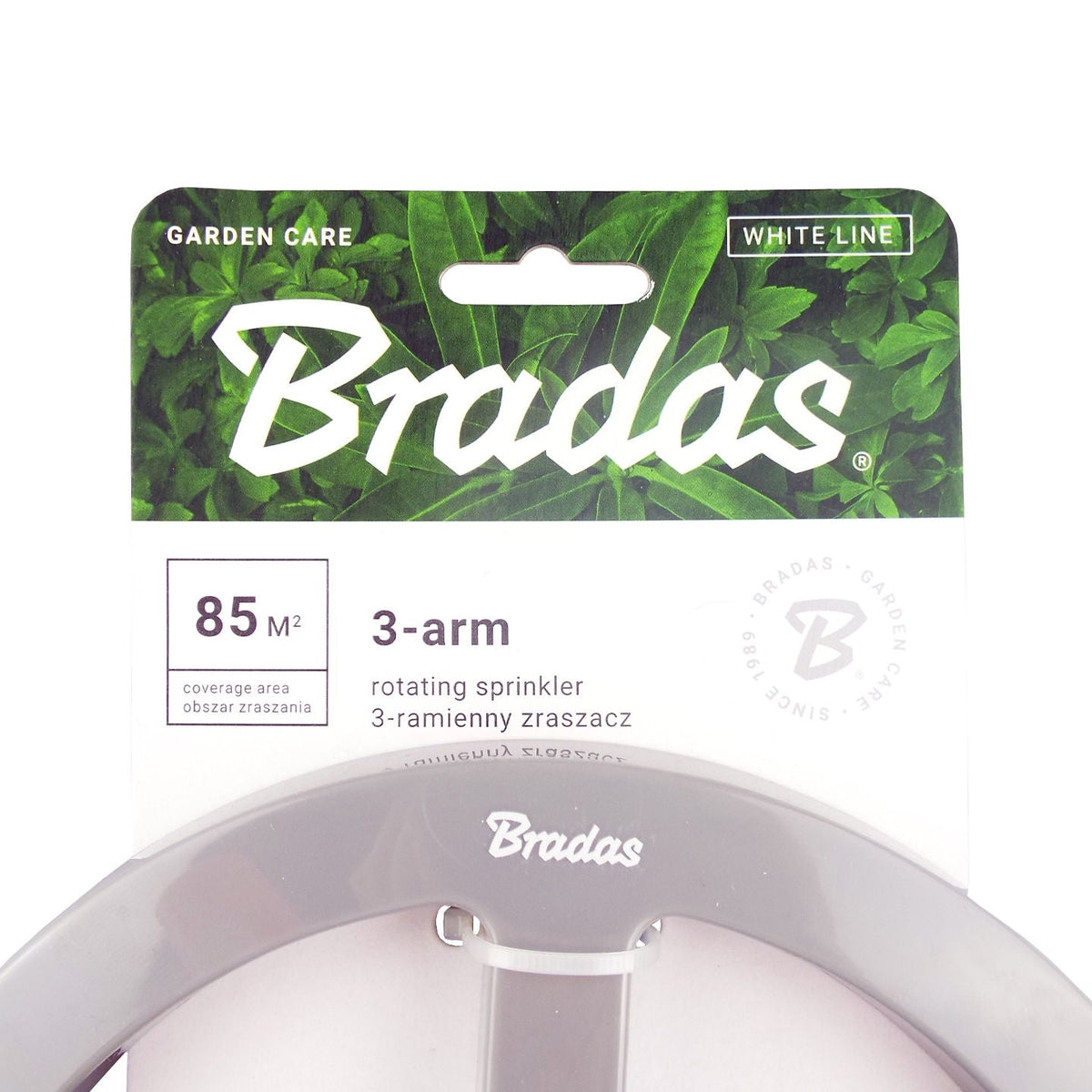 Bradas 3-Arm Revolving Sprinkler White Line Outdoor Watering Kit Water Connector - SGP Garden Ltd