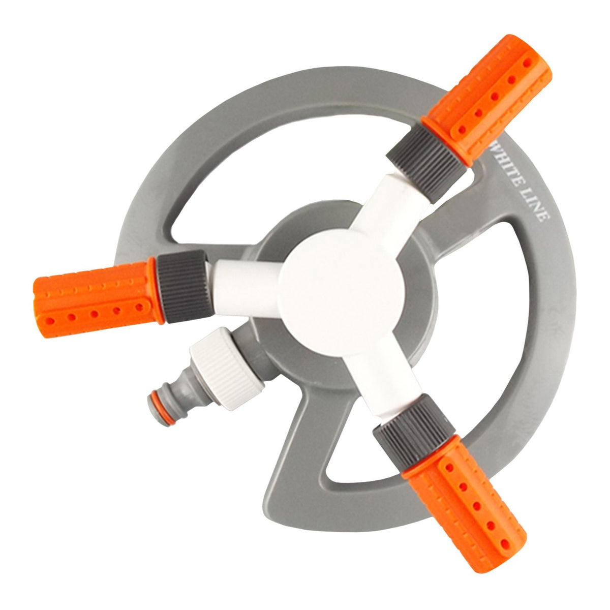 Bradas 3-Arm Revolving Sprinkler White Line Outdoor Watering Kit Water Connector - SGP Garden Ltd