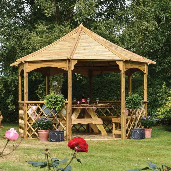 Buckingham Octogan Timber Gazebo - SGP Garden Ltd
